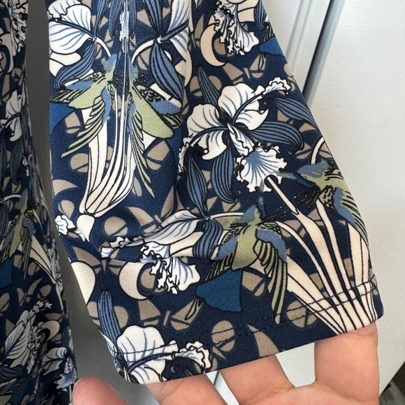 💎 Max Studio Floral Dress Navy - Picture 6 of 10